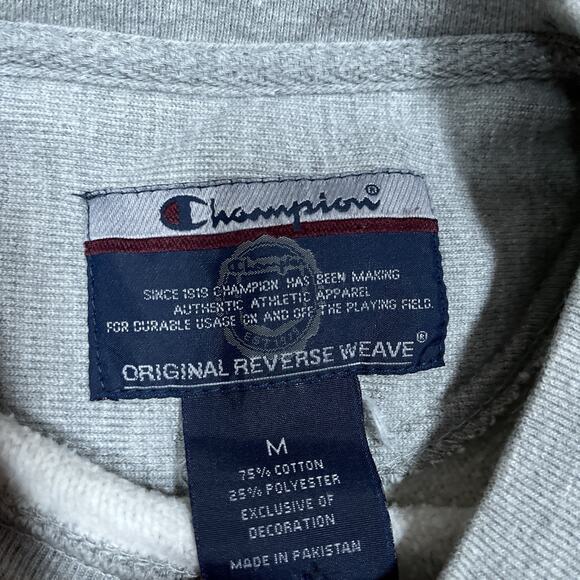 Vintage 90s Princeton Champion Reverse Weave Crewneck Pullover Sweatshirt Size M - Picture 3 of 8